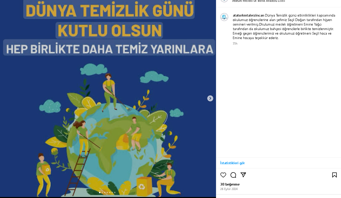 DÜNYA TEMİZLİK GÜNÜ
